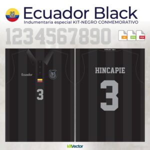 Camiseta Ecuador Black - Edición Especial 2025